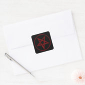 Sticker Carré Pentagram Red Devil (Enveloppe)