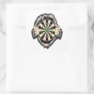 Sticker Carré Percée vers le Bullseye - Ultimate Dartboard