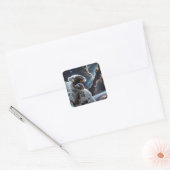 Sticker Carré Perdu dans les Étoiles (Enveloppe)
