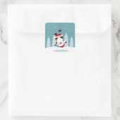 Sticker Carré Père Noël (Sac)