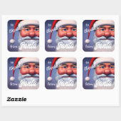 Sticker Carré Père Noël (Feuille)