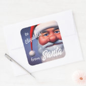 Sticker Carré Père Noël (Enveloppe)
