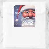 Sticker Carré Père Noël (Sac)