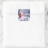 Sticker Carré Père Noël (Sac)