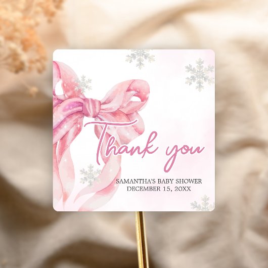 Sticker Carré Père Noël Baby Christmas Baby shower