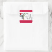 Sticker Carré Père Noël Koala - Fair Dinkum (Sac)