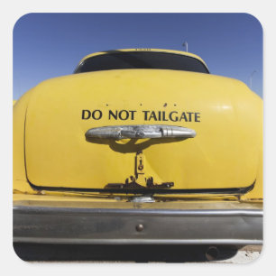 Sticker Carré Père Noël Rosa, Nouveau-Mexique, États-Unis. Vieux