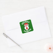 Sticker Carré Père Noël secrète (Enveloppe)