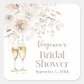 Sticker Carré Perles et poursuites (Devant)