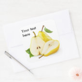 Sticker Carré Perles jaunes coupées (Enveloppe)