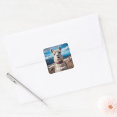Sticker Carré Pérou Llama (Enveloppe)