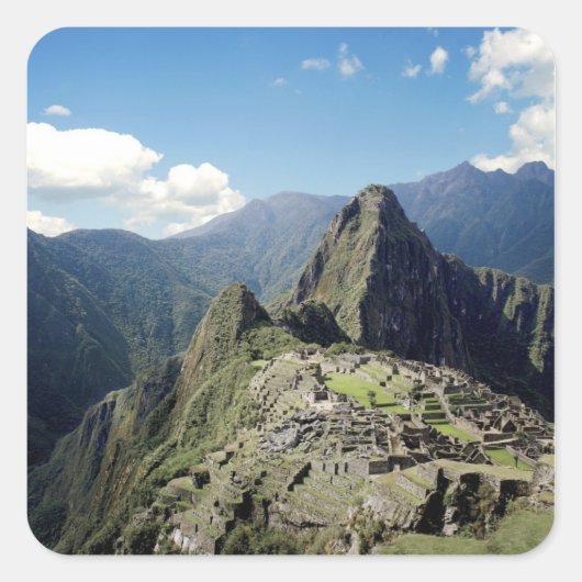 Sticker Carré Pérou, Machu Picchu, l'ancienne cité perdue de 2 (Devant)