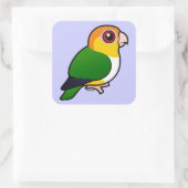 Sticker Carré Perroquet à ventre blanc (Sac)