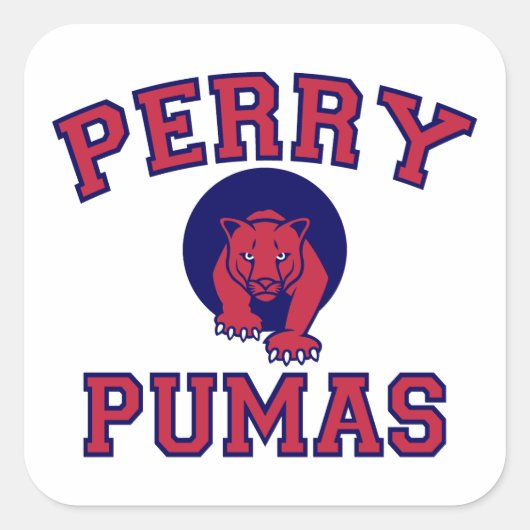Sticker Carré Perry Pumas (Devant)