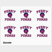 Sticker Carré Perry Pumas (Feuille)