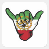 Sticker Carré Persian Lion Shaka Hand (Devant)