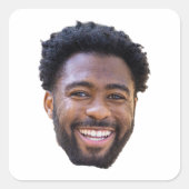 Sticker Carré Personalized Face Stickers, Photo Birthday Gift (Devant)