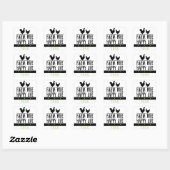 Sticker Carré Personalized Farm Wife Happy Life Design (Feuille)