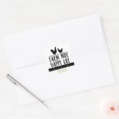 Sticker Carré Personalized Farm Wife Happy Life Design (Enveloppe)