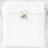 Sticker Carré Personalized Floral Book Garden (Sac)