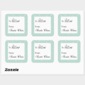 Sticker Carré Personalized gift labels from custom name (Feuille)