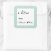 Sticker Carré Personalized gift labels from custom name (Sac)