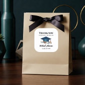 Sticker Carré Personalized Graduation Labels for Celebration