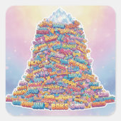 Sticker Carré Personalized Graffiti Name Avalanche (Devant)