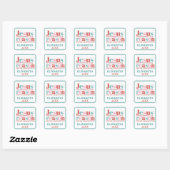 Sticker Carré Personalized JESUS IS THE REASON... (Feuille)