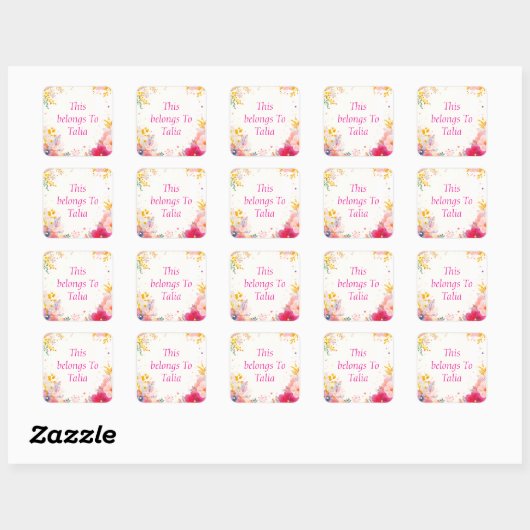 Sticker Carré Personalized labels (Feuille)