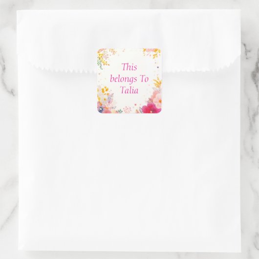 Sticker Carré Personalized labels (Sac)