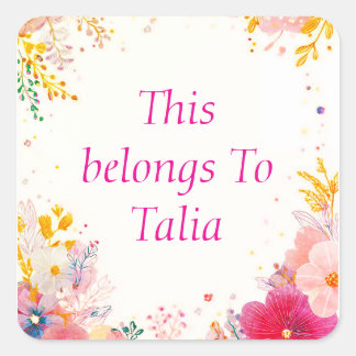 Sticker Carré Personalized labels