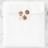Sticker Carré Personalized Photo - Custom Family Holiday (Sac)