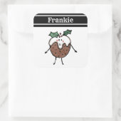 Sticker Carré personnalisable de Noël (Sac)