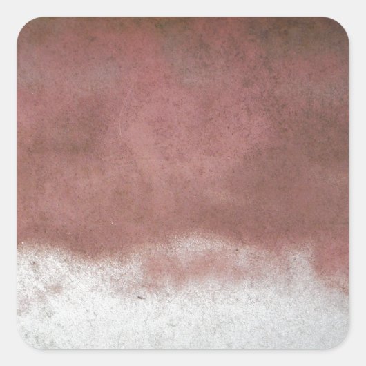 Sticker Carré personnalisé de luxe rose et blanc (Devant)