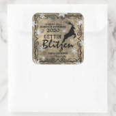 Sticker Carré Personnalisé "Gettin' Blitzen" (Sac)