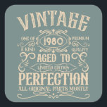 Sticker Carré Personnalisé vintage anniversaire whiskey étiquett<br><div class="desc">Vous pouvez ajouter un peu d'originalité à votre collection de placards avec ce design graphique d'anniversaire classique vintage avec des lettres de police de typographie impressionnantes. C'est une excellente idée cadeau pour les hommes, les femmes, les maris, les femmes, les petites amies et les petits amis qui vont adorer cette...</div>