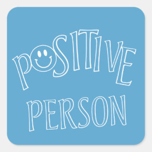 Sticker Carré Personne Positive