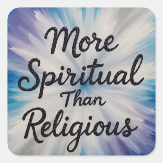 Sticker Carré PersonnePlusSpirituelle (Devant)
