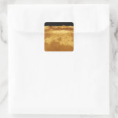 Sticker Carré Perspective 3D de Sapas Mons sur Vénus (Sac)