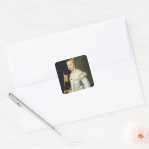 Sticker Carré Peter Paul Rubens Portrait d'une dame