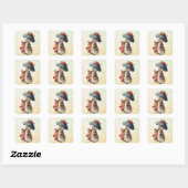 Sticker Carré Peter Rabbit (Benjamin) (Feuille)