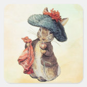 Sticker Carré Peter Rabbit (Benjamin) (Devant)