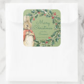 Sticker Carré Peter Rabbit | Joyeux Noël de (Sac)