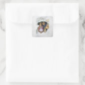 Sticker Carré Peter Rabbit (parapluie) (Sac)