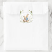 Sticker Carré Peter the Rabbit Botanical Team fille Il ou elle (Sac)