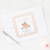 Sticker Carré Petit Baby shower doux (Enveloppe)