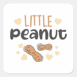 Sticker Carré Petit bébé de cacahuètes