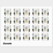 Sticker Carré Petit bébé grand (Feuille)