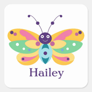 Sticker Carré Petit bug mignon